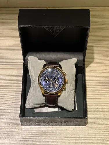 Relógio Masculino Guess Analógico com Mostrador Azul - U0500G1