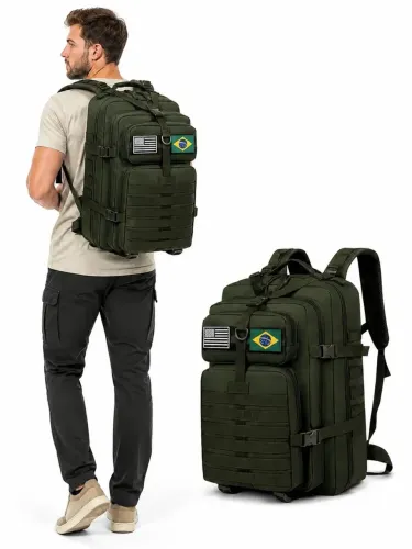 Mochila Tático Militar 50L - Verde
