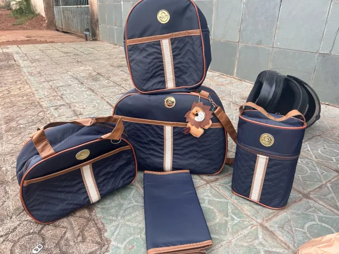 Kit 5 Bolsas Mala Saída Maternidade