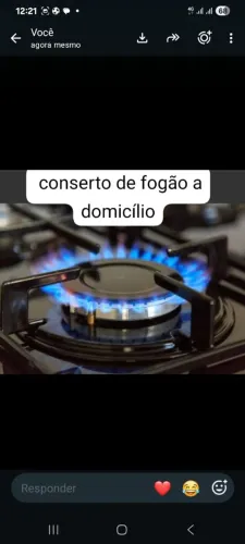 Concerto fogão a domicílio a partir de R$ 70,00.