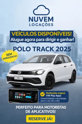 Polo carro app Uber aluguel locação
