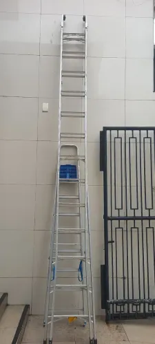 Escada de alumínio extensiva de 12 degraus 