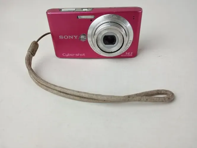 câmera sony cyber-shot dsc-w610 rosa - para retirada de peças