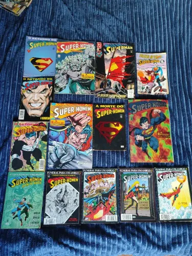 Coleção HQ DC comics a Épica Saga A MORTE DO SUPER HOMEM pacote para colecionadores!
