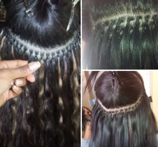 Colocação de megahair 