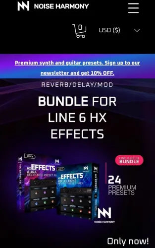 Line 6 HX Effects 24 presets de delay,modulação e reverb  Aura e Reflections [PACOTE]