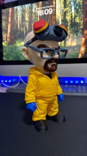 Boneco WALTER WHITE - BREAKING BAD | ACTION FIGURE IMPRESSA EM 3D