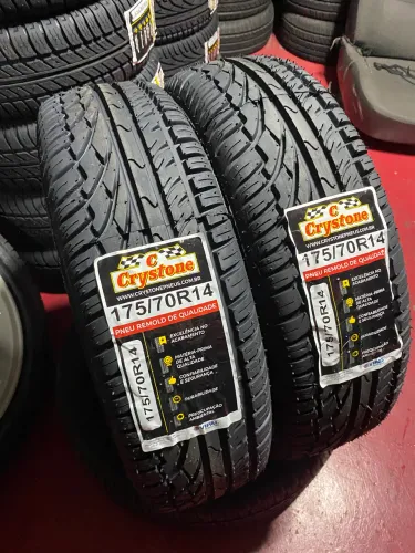 02 pneus remolde novo Crystone 175/70/14