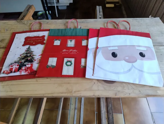 4 sacola de presente natal