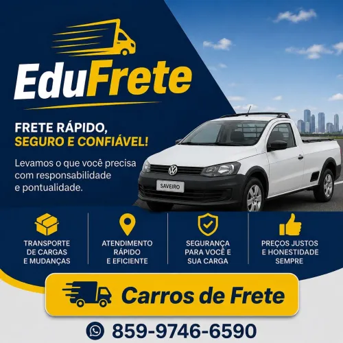 Frete rápido e de confiança 