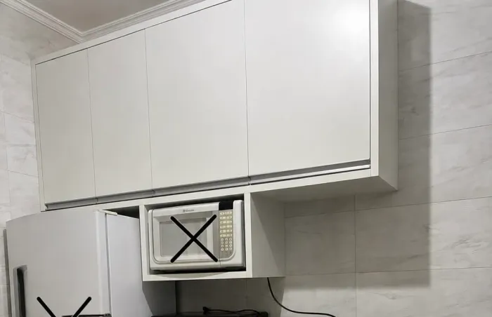 Armário suspenso de cozinha