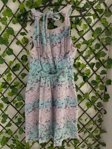 Vestido curto estampado