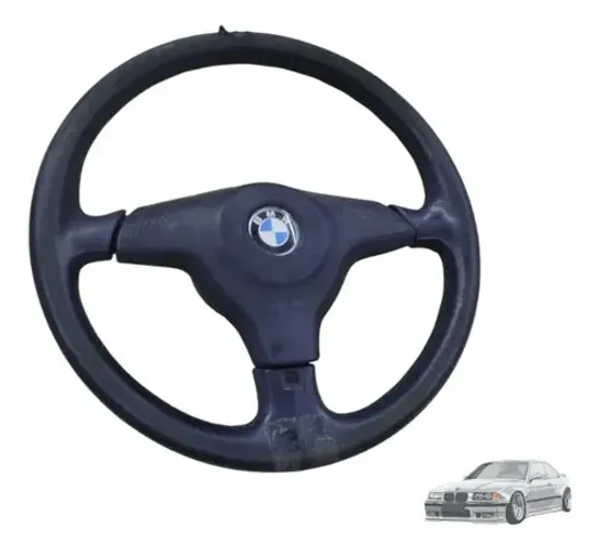 Volante Direção Bmw E36 325i 328i 1998 A 2000 Original Preto
