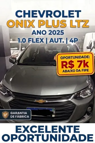 Chevrolet Onix Plus LTZ 1.0 12V TB Flex Aut. 4P 2025