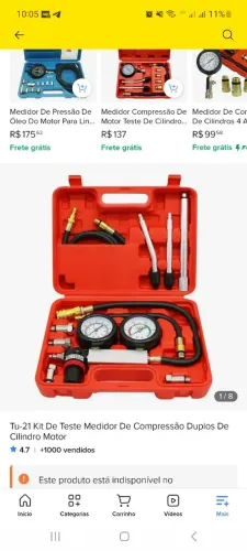 Kit teste de compressão Novo na caixa!!!!