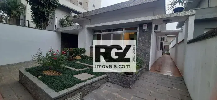Casa com 4 QUARTOS COM QUINTAL para alugar, 167 m² por R$ 18.796/mês - Embaré - Santos/SP
