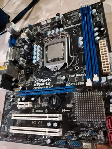 Placa Mãe H55 + Intel Core I5 750 