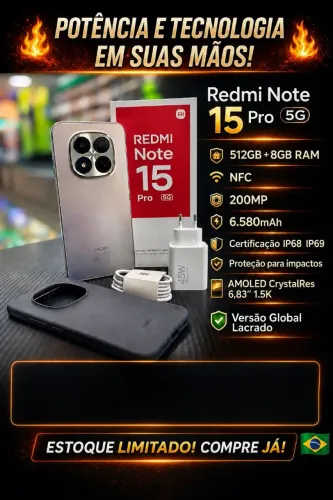 Redmi Note 15 Pro 5G 512gb 8ram, Global.