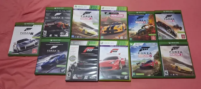 Coleção impecável com Forza Motorsport e Forza Horizon para Xbox One e Xbox 360