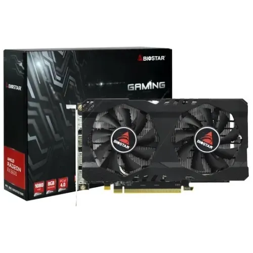 Placa de Vídeo Biostar Radeon RX 6600 8GB GDDR6 PCI-Express - Lacrado na caixa!