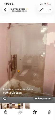 2 portas com acessórios 1,00x2,08 cada