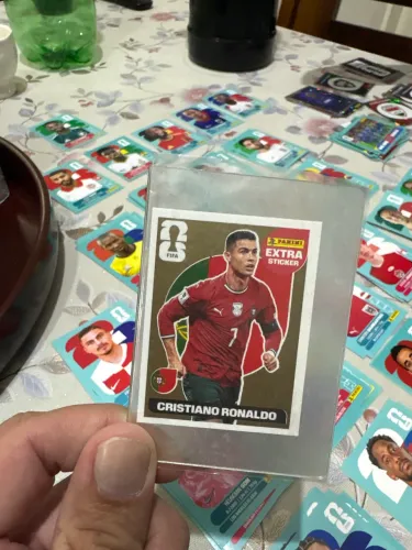 Figurinha Legend Panini Gold 2026 - Cristiano Ronaldo + Son