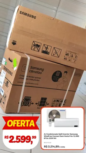 Ar condicionado 12mil btus lacrado Samsung windfree