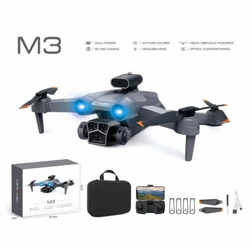 Drone M3 - 360° - controle com tela