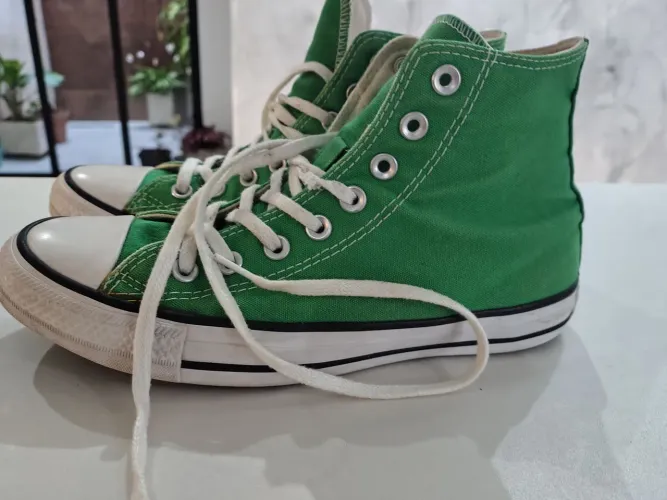 Tênis ALL Star cano alto verde n 38 