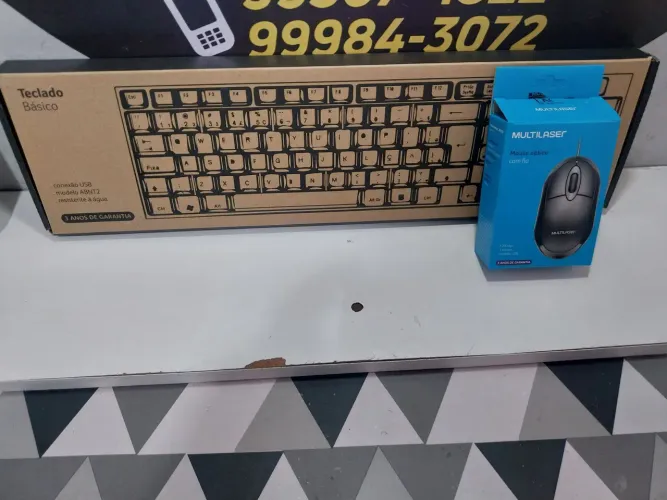 KIT Teclado e Mouse USB entrego