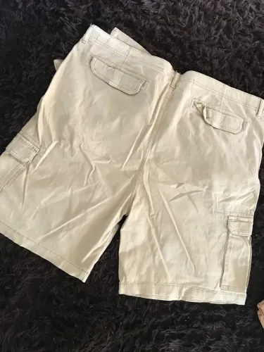 Bermuda masculina bege