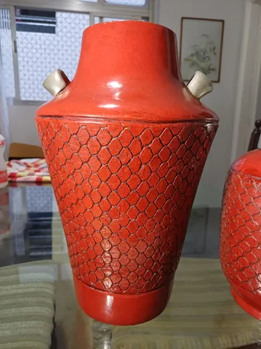Vasos Cerâmica Vermelhos 