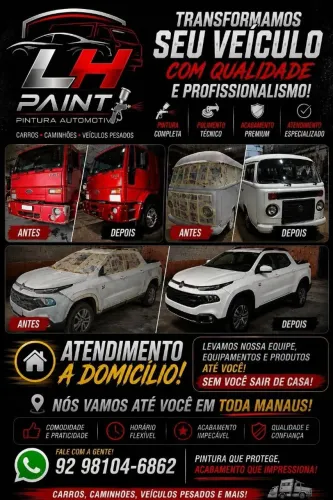 Pintura profesional automotiva para carros, caminhões e mais/atendimento domiciliar