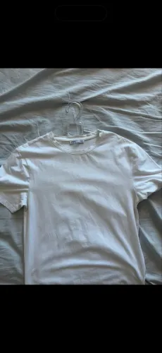 Camiseta Zara slim branca