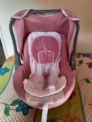 Bebê Conforto Tutti Baby Nino Rosa - De 0 a 13kg (Excelente Estado)<br>