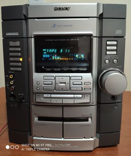 Rádio micro system Sony mhc/rg55 com controle remoto