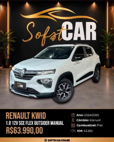 Renault Kwid Outsider 1.0 Flex 12V 5P Mec. 2025