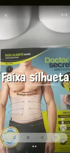 Cinta Faixa Doctor Secret Dilady Ref.137823 Cor Preto Tamanho M
