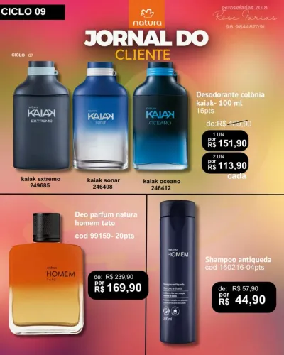 Produtos Avon e Natura 
