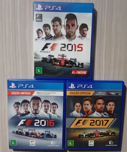 Jogos ps4 combo F1 15,16 e 17