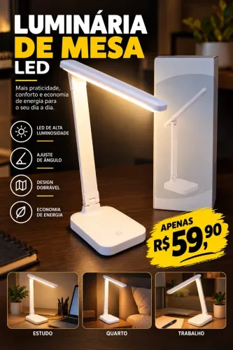 Luminária Led Lux Couro