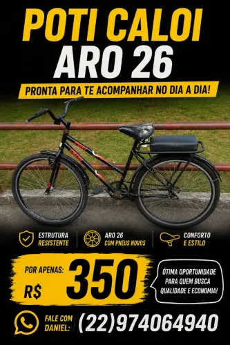 Caloi Poti Aro 26 Pronta para Rodar