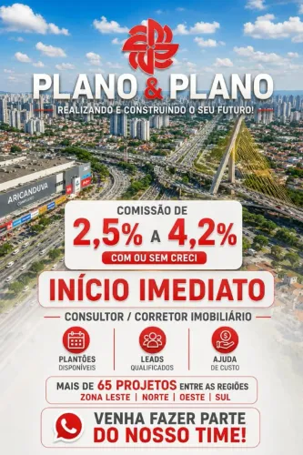 Vaga para Corretor / Consultor Imobiliário - Início Imediato