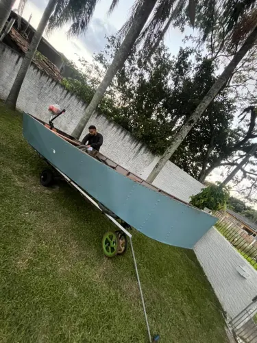 Barco de metalon revestido de K.P.O