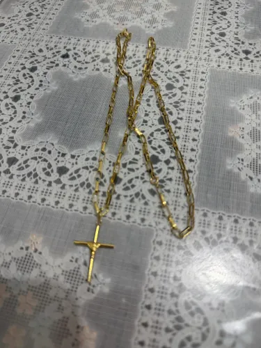 Cordão em ouro 18k 65 centímetros.  