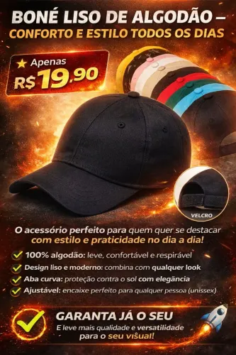 BONÉ LISO UNISSEX