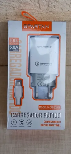 Carregador V8 Turbo Micro USB