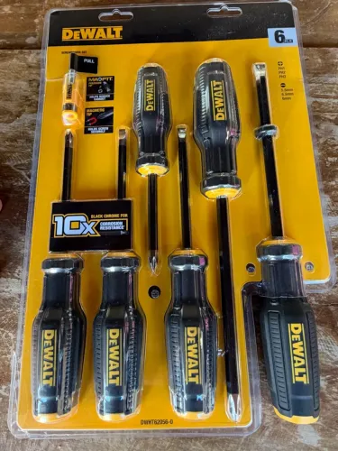 Jogo de Chaves de Fenda DeWalt 6 Peças - Lacrado