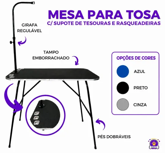 MESA DE BANHO E TOSA PET.