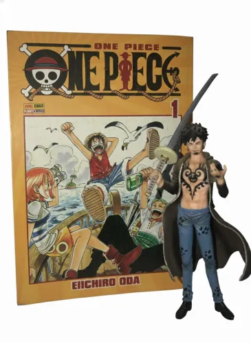 Combo One Piece - Mangá Vol. 1 + Action Figure Trafalgar Law